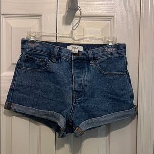 Forever 21 Dark Blue Jean Shorts